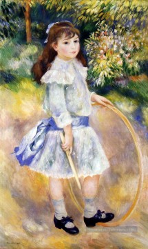  noir - fille avec un cerceau Pierre Auguste Renoir